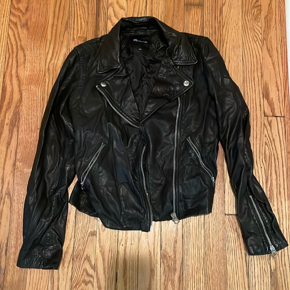 Madewell leather jacket M